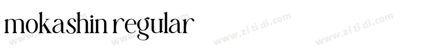 mokashin regular字体转换